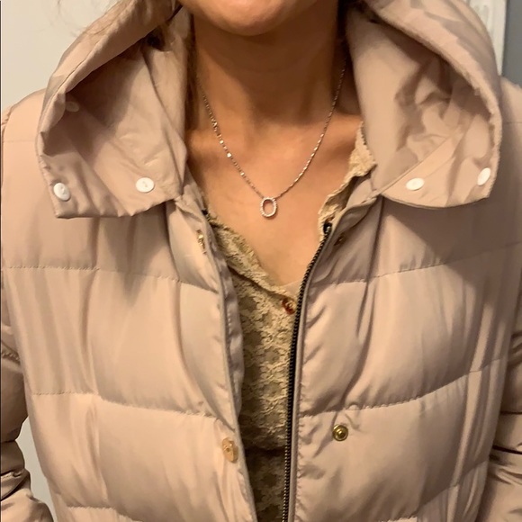 Women’s winter jacket beige size 42 US Large - Picture 2 of 5